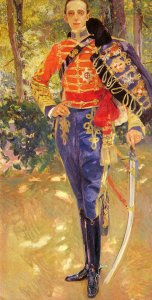 Retrato del Rey Don Alfonso XIII con el uniforme de husares (Portrait of King Alfonso XIII in a Hussar's Uniform)