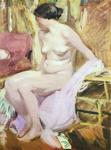 Nude woman