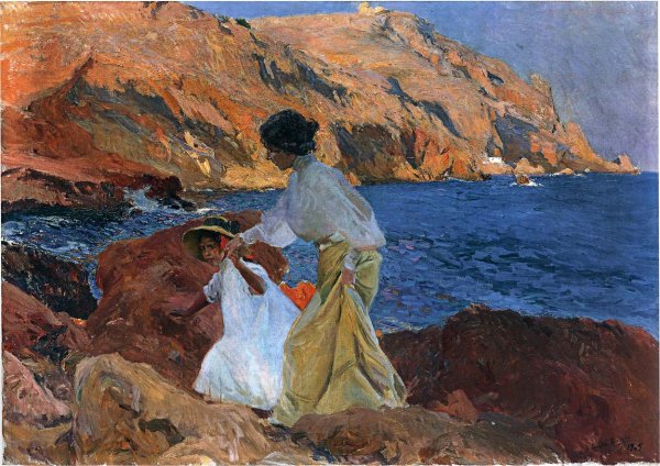 Clotilde Y Elena En Las Rocas, Javea (Clotilde And Elena On The Rocks, Javea)